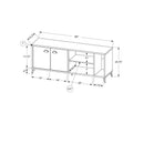 Monarch Flat Panel TV Stand with Cable Management M1709 IMAGE 5